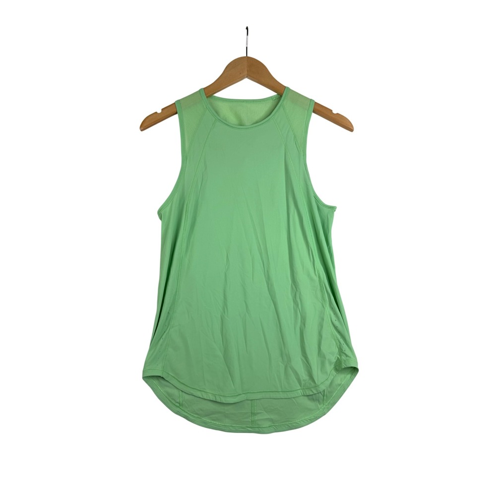 Lululemon Women's High Neck Sleeveless Active Tank Top size 6 Green